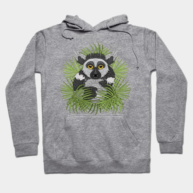 Lemur Hoodie by ArtLovePassion